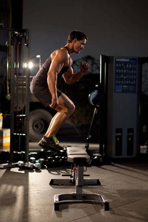 Bench Sprint — end position