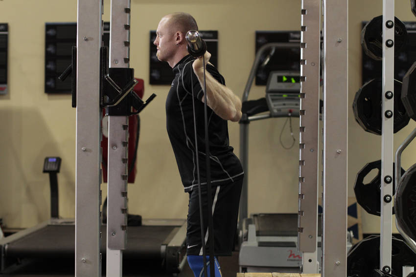Box Squat with Bands