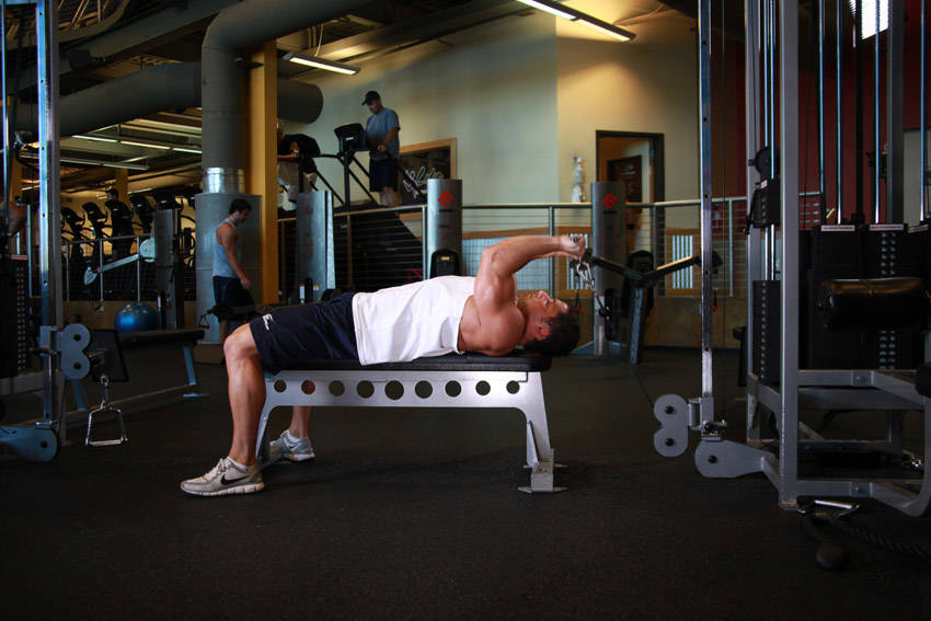 Cable Lying Triceps Extension