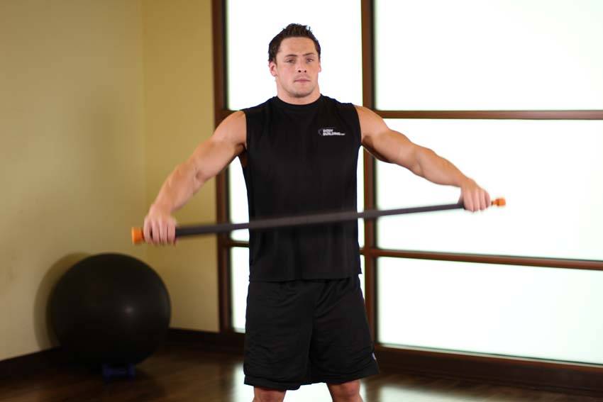 Chest And Front Of Shoulder Stretch — starting position