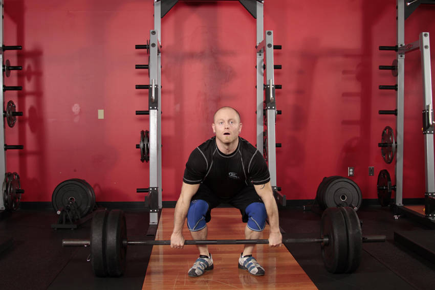 Clean Deadlift — starting position