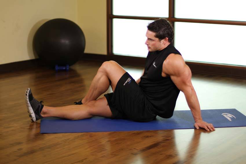 Dancer's Stretch — starting position
