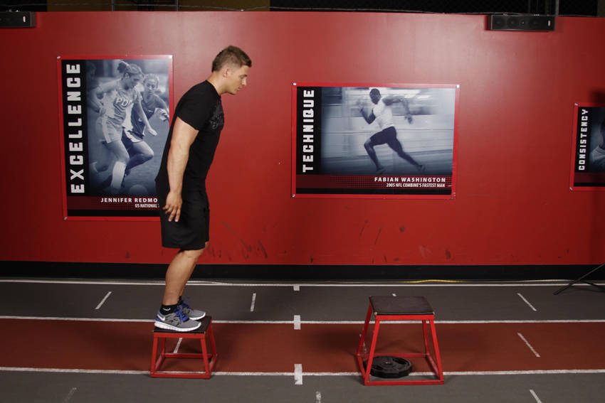 Depth Jump Leap — starting position