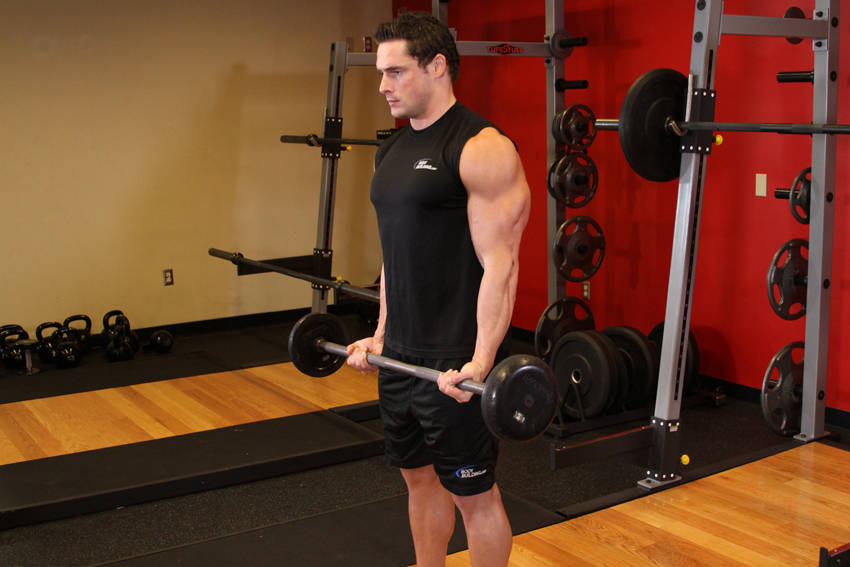 Drag Curl — starting position