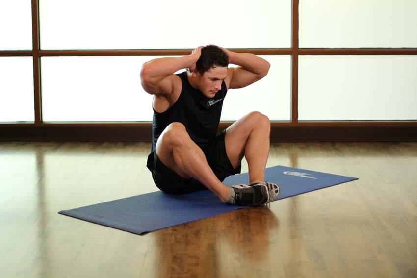 Groin and Back Stretch — starting position