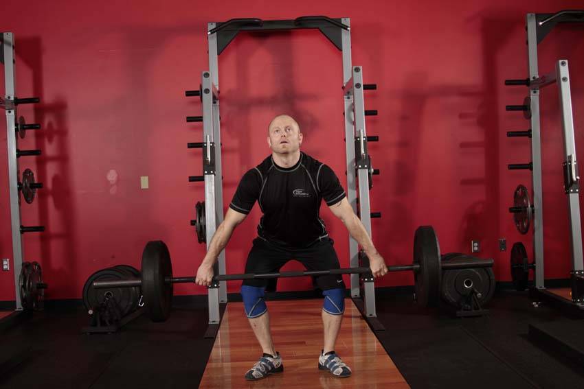 Hang Snatch — starting position