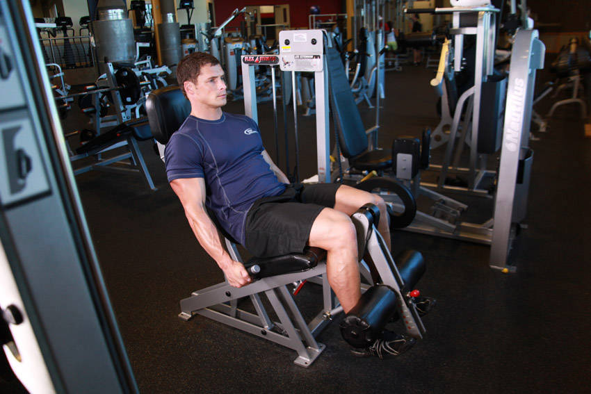 Leg Extensions — starting position