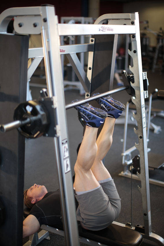 Smith Machine Hip Raise — starting position